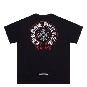Black And Red Chrome Hearts Shirt​