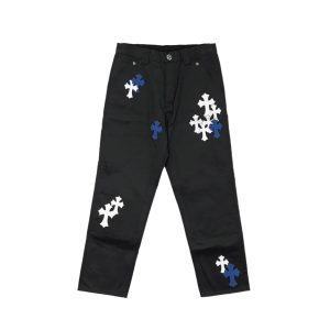 Black And White Chrome Hearts Jeans​