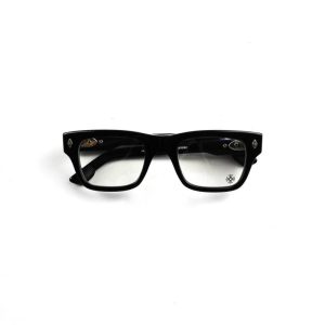 Black Chrome Heart Glasses​