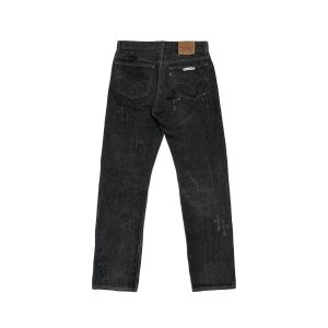 Black Chrome Heart Jeans​