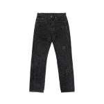 Black Chrome Heart Jeans​