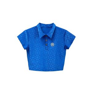 Chrome Hearts Blue Polo Shirt​