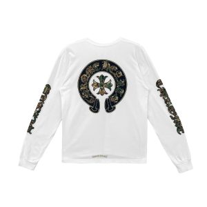 Chrome Hearts Horse Shoe Long-Sleeve T-Shirt 'White Camo'