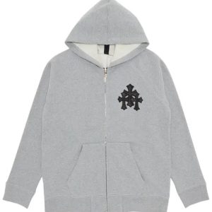 Chrome Hearts Leather Cross Hoodie​
