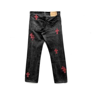 Chrome Hearts Red Cross Jeans​