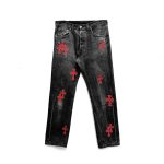 Chrome Hearts Red Cross Jeans​