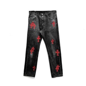 Chrome Hearts Red Cross Jeans​