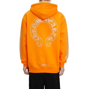 Orange Chrome Heart Hoodie​