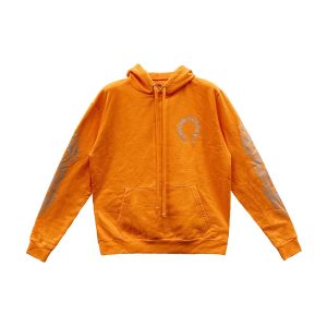 Orange Chrome Heart Hoodie​