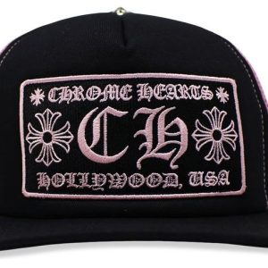 Pink Chrome Hearts Hat​
