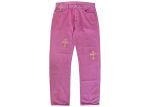 Pink Chrome Hearts Jeans​