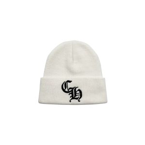 White Chrome Hearts Beanie​