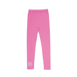 Pink Chrome Heart Leggings​