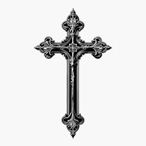 Chrome Hearts Cross Sticker​