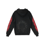 Black Pink Sword Chrome Hearts Hoodie