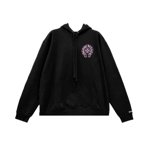 Black Pink Sword Chrome Hearts Hoodie