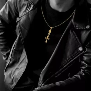 Chrome Hearts Charm Cross Pendant Necklace