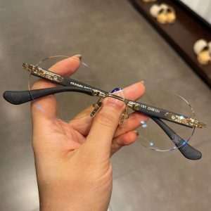 Chrome Hearts Rimeless Black Glasses