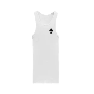 Chrome Hearts White Rib Tank Top