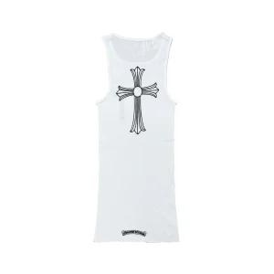 Chrome Hearts White Rib Tank Top