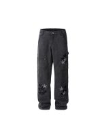 Chrome Heart Baggy Star Jeans Black