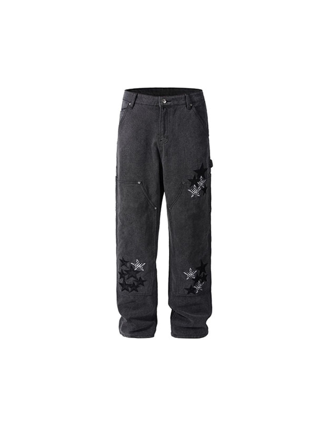 Chrome Heart Baggy Star Jeans Black Chrome Heart Baggy Star Jeans Black