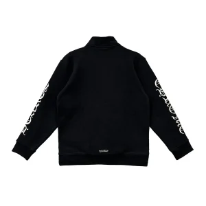 Chrome Hearts Embroidered Half Zip Black Sweatshirt
