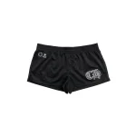 Chrome Hearts Black Mesh Number "22" Logo Shorts