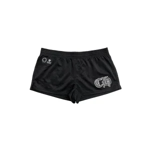Chrome Hearts Black Mesh Number "22" Logo Shorts