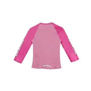 Chrome Hearts Pink Dagger Script Sleeve Tee