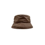 Chrome Hearts Pink Leather Cross Patch Brown Bucket Hat