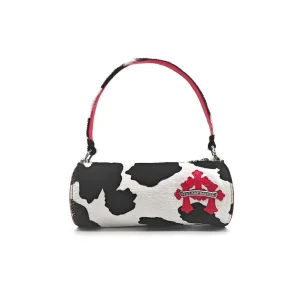 Chrome Hearts Red Leather Cross Patch Cow Bag