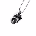 Chrome Hearts x Rolling Stones Lips & Tongue Silver Pendant