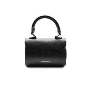 Chrome Hearts Silver Cross Black Handbag