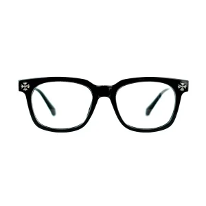 Black Chrome Hearts Glasses​