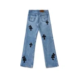 Chrome Hearts Multi Cross Patch Denim Jeans