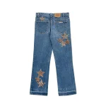 Chrome Hearts Levi's 517 Star Leather Jeans