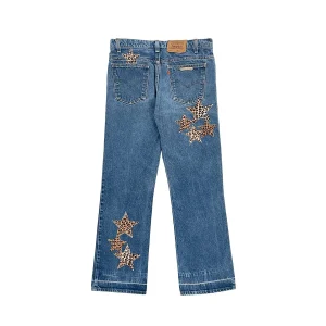 Chrome Hearts Levi's 517 Star Leather Jeans