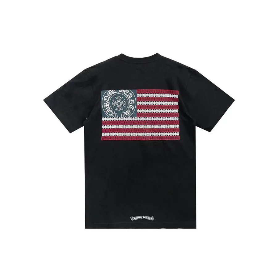 Chrome Hearts USA National Flag Horseshoe Shirt Black Chrome Hearts USA National Flag Horseshoe Shirt Black