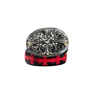 Red Chrome Hearts Belt​