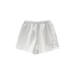 Chrome Hearts Solid White Fleece Sweatshorts