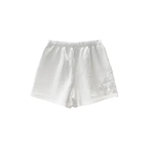 Chrome Hearts Solid White Fleece Sweatshorts