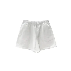 Chrome Hearts Solid White Fleece Sweatshorts