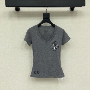 Chrome Hearts V Neck Shirt Grey