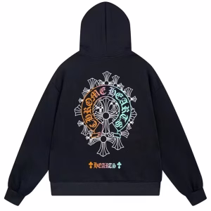 Chrome Hearts Neon Horseshoe Hoodie Black