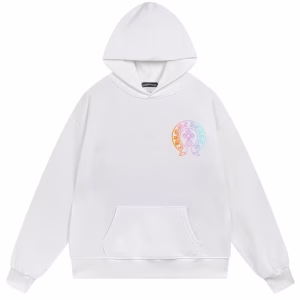 Chrome Hearts Neon Horseshoe Hoodie White