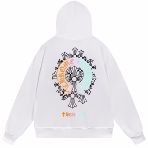 Chrome Hearts Neon Horseshoe Hoodie White