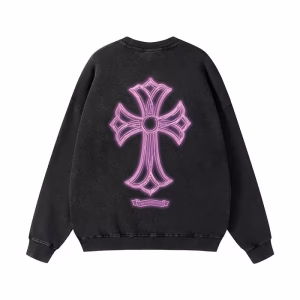 Chrome Hearts Neon Pink Cross Long Sleeve