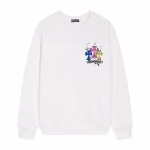 Chrome Hearts Neon Trinity Cross Long Sleeve Tee White