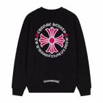 Chrome Hearts Pink Cross Circle Sweatshirt – Black